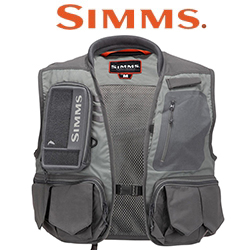 Simms Freestone Fishing Vest, Pewter