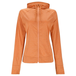 Толстовка Simms Women's SolarFlex Full-Zip Hoody, Orange Maple Heather, XS