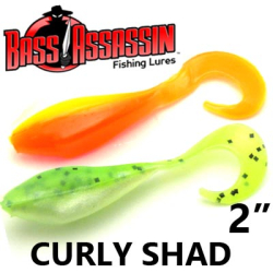 Bass Assassin Curly Shad 2"