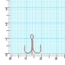 Крючок тройник Kaida CRANE Treble HookTeflonTreated H331 #14 26шт