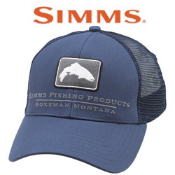 Simms Small Fit Trout Icon Trucker, Dark Moon