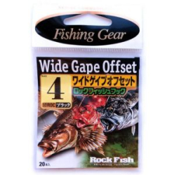 Офсетный крючок Sasame 10ROC Rock Fish Wide Gape № 1/0