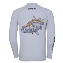 Футболка с длинным рукавом BKK Long Sleeve Performance Shirt - Barramundi (F-SB-1033) Grey XL