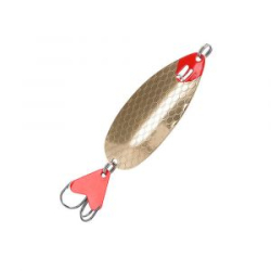 Блесна колеблющаяся Mikado Hunter №1/7гр./7,6см - золото (тройник + двойник)