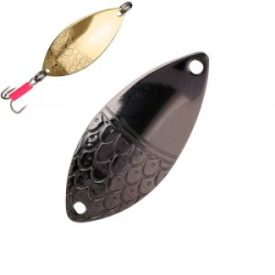 Блесна колеблющаяся Mikado Roach №4/16гр./6,8см - чёрный пепел