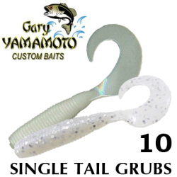 Gary Yamamoto Single Tail Grubs 10