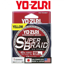 YO-Zuri PE Superbraid 150YDS Yellow