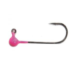 Джиг-головка 1г в упаковке 5шт, крючок KUMHO №4 розовый