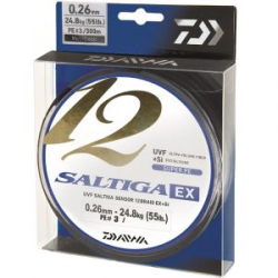 Плетеный шнур Daiwa UVF Saltiga Sensor 12braid EX＋Si [10m X 5colors] 400m #3,0 55 LB