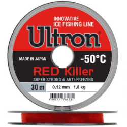 Леска Ultron Red Killer -50 30м, 0,15мм, 2,4кг