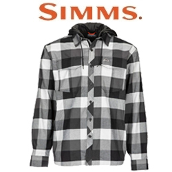 Simms Coldweather Hoody, Slate Buffalo Plaid