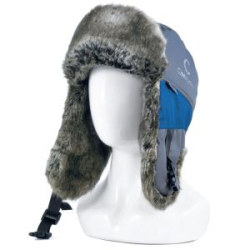 Шапка-ушанка "Следопыт - Арктика" плащевка мембр, шиншилла, цв. серый/серо-голубой, р-р XL