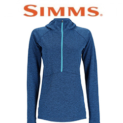 Simms Women's Bugstopper Hoody, Sapphire Heather