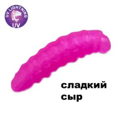 Силиконовая приманка Crazy Fish MF H-Worm Inline 0.7" 60 шт (6*10) 62-17-101-9-EF сладкий сыр цв. 101