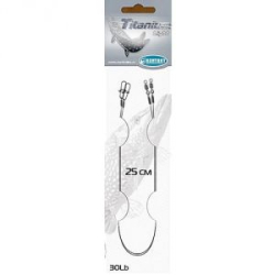 Поводок Контакт Titanium Light 15см 30Lb
