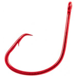 Крючки Daiichi Circle Wide Slight Offset Light Wire Hook, цвет Red 7 шт. в уп. №1/0