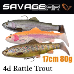 Savage Gear 4d Rattle Trout 17cm 80g 