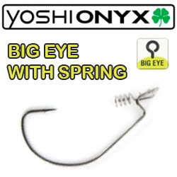 Yoshi Onyx Offset Hook Big Eye With Spring