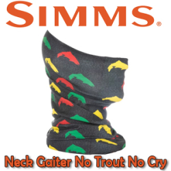 Simms Neck Gaiter, No Trout No Cry