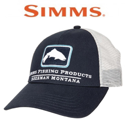 Simms Small Fit Trout Icon Trucker, Admiral Avalon