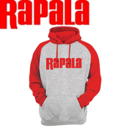 Rapala Sweatshirt серая с красными рукавами