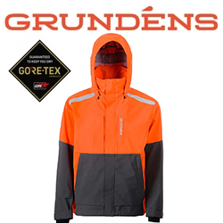 Grundens Gambler Gore-tex Jacket, Red Orange