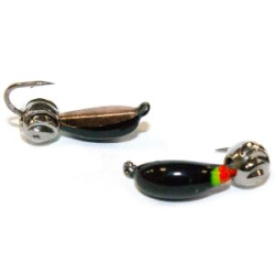 Мормышка Нимфа №2 (чм)+ зефир серебро(0,6)