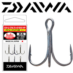 Daiwa D Treble Hook SS VP 4S