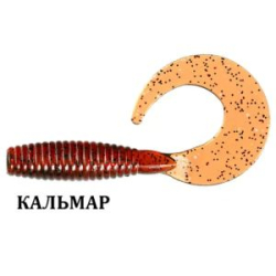 Силиконовая приманка Crazy Fish Angry Spin 2" 21-45-10-6 кальмар цв. motor oil (моторное масло)