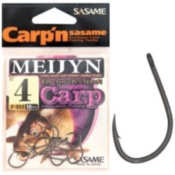 Крючок Sasame MEIJYN CARP Dull Black №6