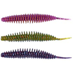 Силиконовая приманка Lucky John Pro Series Ultraworm 1,4" цв. MIX1 45шт.