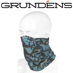 Grundens Fish Head Neck Gaiter Dusty Turquiose Camo