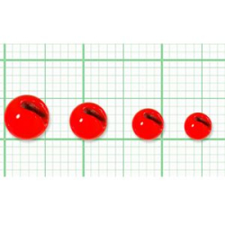 Шарик вольфрам с прорезью Fish Season 0,75 гр., 4,6 мм., цвет Флуоресцентно-Красный (уп.5шт.)