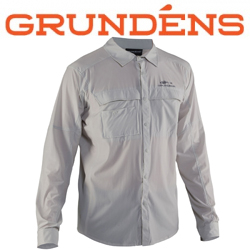 Grundens Hooksetter LS Shirt, Glacier Grey