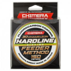 Леска Chimera Hardline Method Feeder Fluorocarbon Coating 3D Chameleon Sinking 150m # 0.286