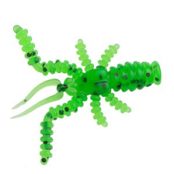 Силиконовые приманки Русская Фишка Москит, Креветка 3,5 см (Цвет 21, Авокадо)