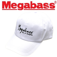 Megabass Field Cap Brush Logo Wht/Blk