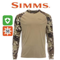 Simms Bugstopper Solarflex Hoody, Riparian Camo