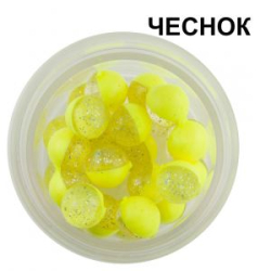 Икра искусственная плавающая чесночная Berkley Powerbait Floating Eggs Garlic Fluo Yellow (1313117)