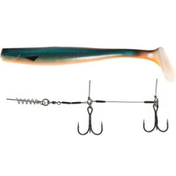 Силиконовая приманка Lucky John 3D BBS Series Kubira Swim Shad 9,0in (22,86)/PG40 1шт.+Stinger L