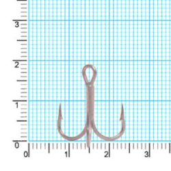 Крючок тройник Kaida CRANE Treble HookTeflonTreated H332 #6 28шт