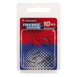 Тройник Higashi TH-1 Treble Hook NS Black #12