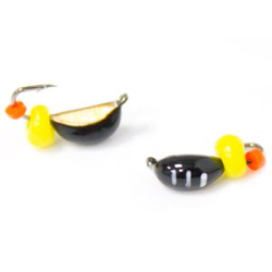 Мормышка Нимфа малая №2 (чм)+ бисер желтый(0,3)
