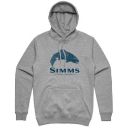 Толстовка Simms Wood Trout Fill Hoody, Grey Heather, XL