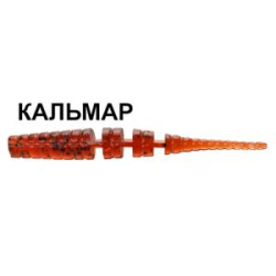 Силиконовая приманка Crazy Fish Polaris 4" 38-100-57-6 кальмар цв. amber (янтарь)