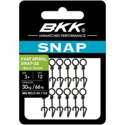 Застежка BKK Fast Spiral Snap-32 (Black Nickel) (D-SN-1156) - 3# (10шт)
