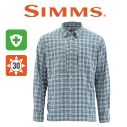 Simms BugStopper LS Shirt Storm Plaid