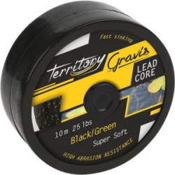 Лидкор со свинцовым сердечником Mikado Territory Gravis Fast Sinking 10m Чёрный (65LB, 10м) AMC-GL65B/G