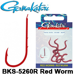 Gamakatsu BKS-5260R Red Worm