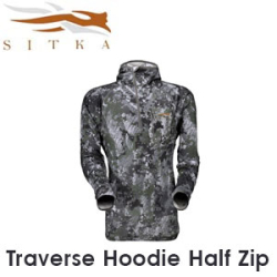 Sitka Traverse Hoodie Half Zip Optifade Forest